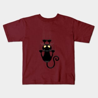 Black cat Kids T-Shirt